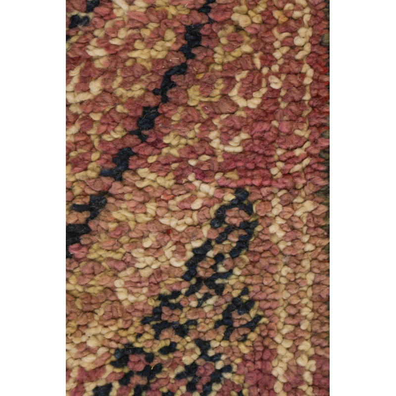 Tapis marocain rectangulaire en laine des années 1950 6 pi x 11 pi 8 po Moroccan Rugs