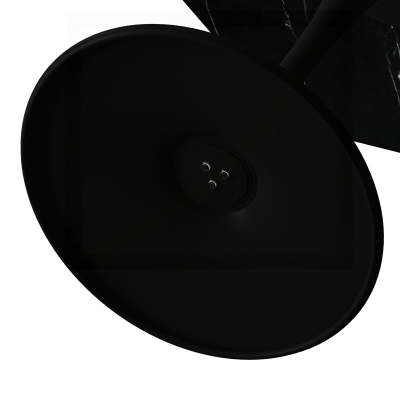 31.50"Modern Hexagonal Coffee Table, Black