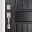 Prestige Wesley Handleset with Single Cylinder Deadbolt and Alcott Door Knob and Rosette-2046844265