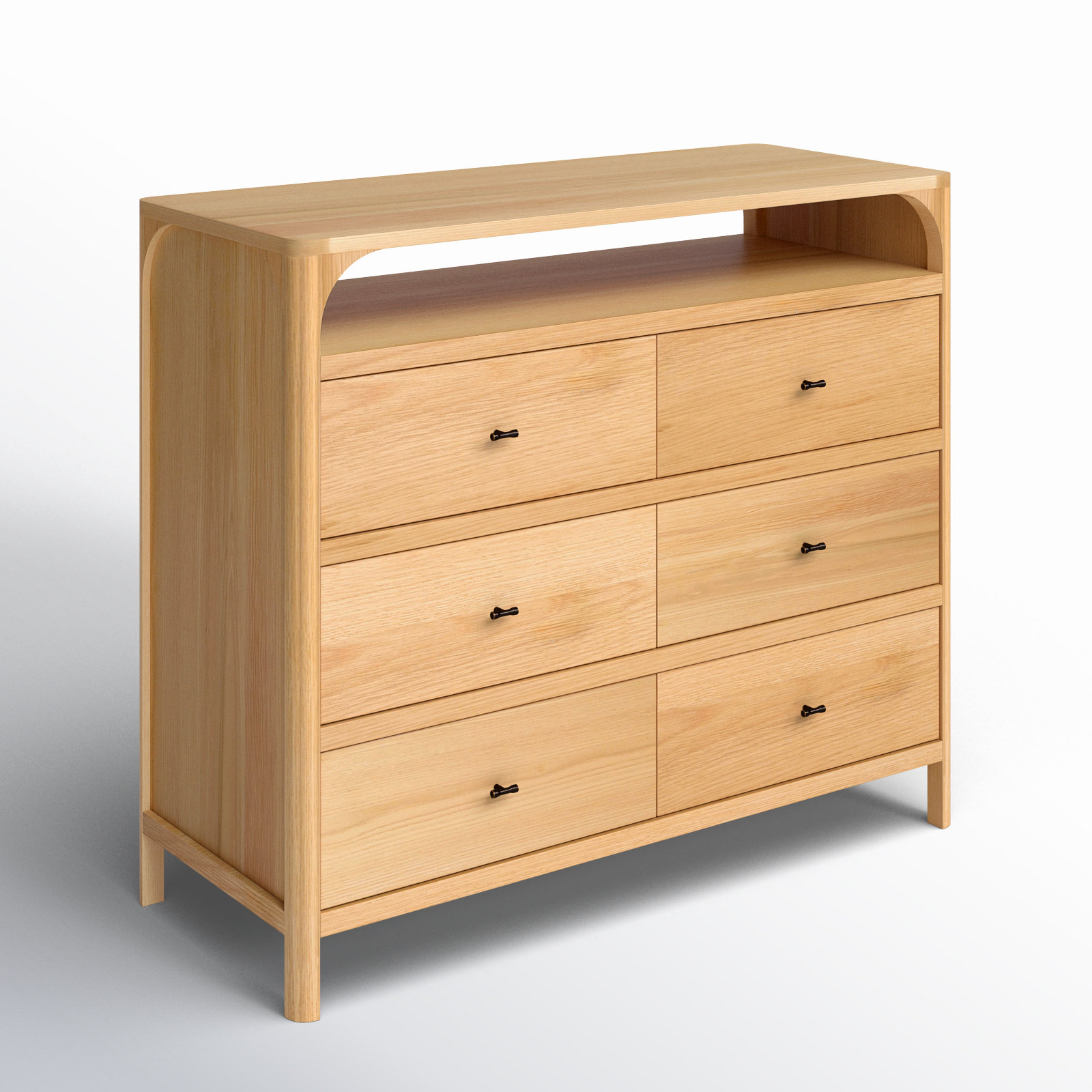 Kaela 6 - Drawer Dresser, Natural Oak