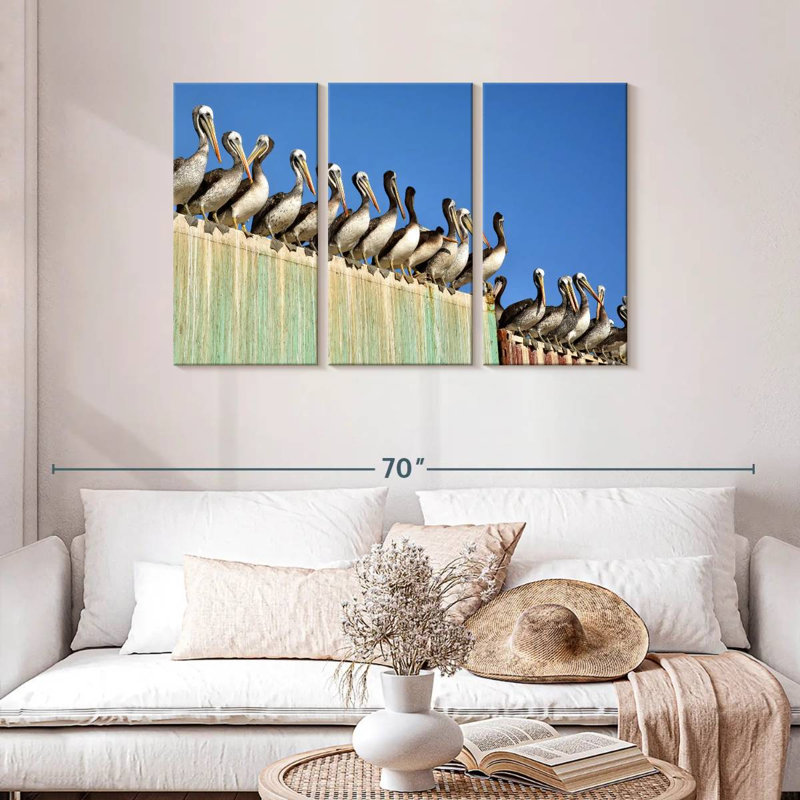 Brampt Pelican Party, 28" H x 45" W