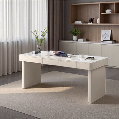 Bureau crème-moderne de luxe Rock-Slab