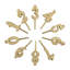 Gold Number Candle Holder Set