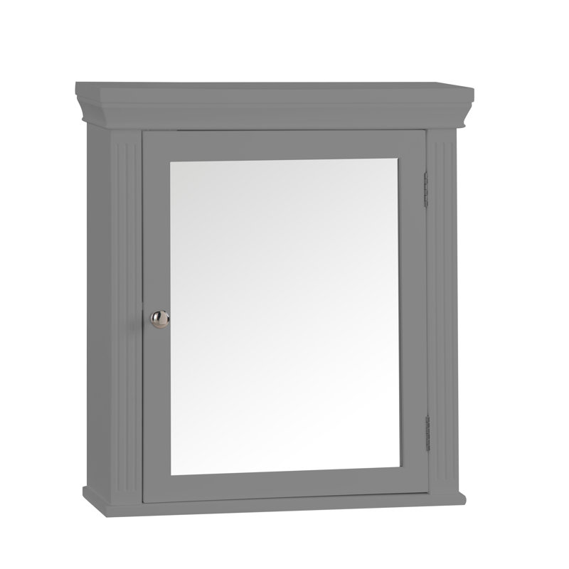 Pocklingt 470mm W 508mm H Surface Framed Medicine Cabinet Mirror 1 Adjustable