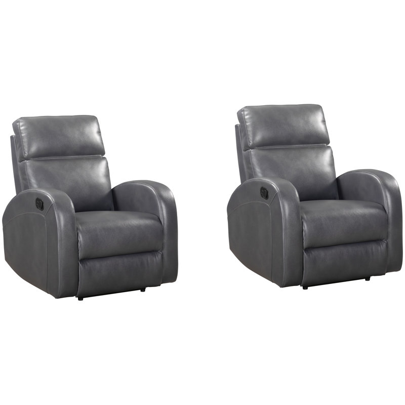 Jarrell Manual Recliner Two Pack, Pebble Gray
