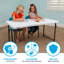 Lifetime 4-Foot Adjustable Fold-In-Half Table