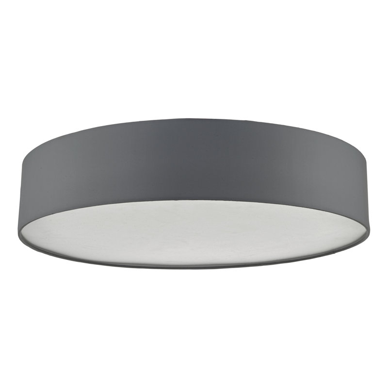 Ansonia Fabric Flush Mount, Grey