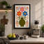 Three Blooms in Bloom Mid-Century - Wrapped Canvas-1005315642-1005315585