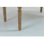 Repose-pieds traditionnel capitonné en tissu d'aspect lin