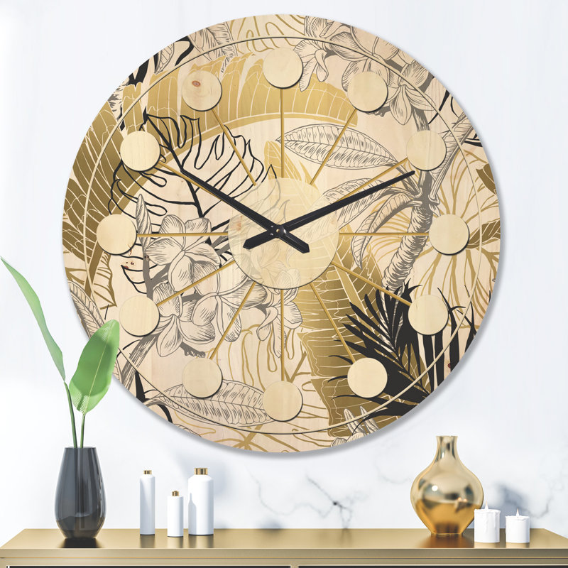Horloge murale Mid-Century, Très grand
