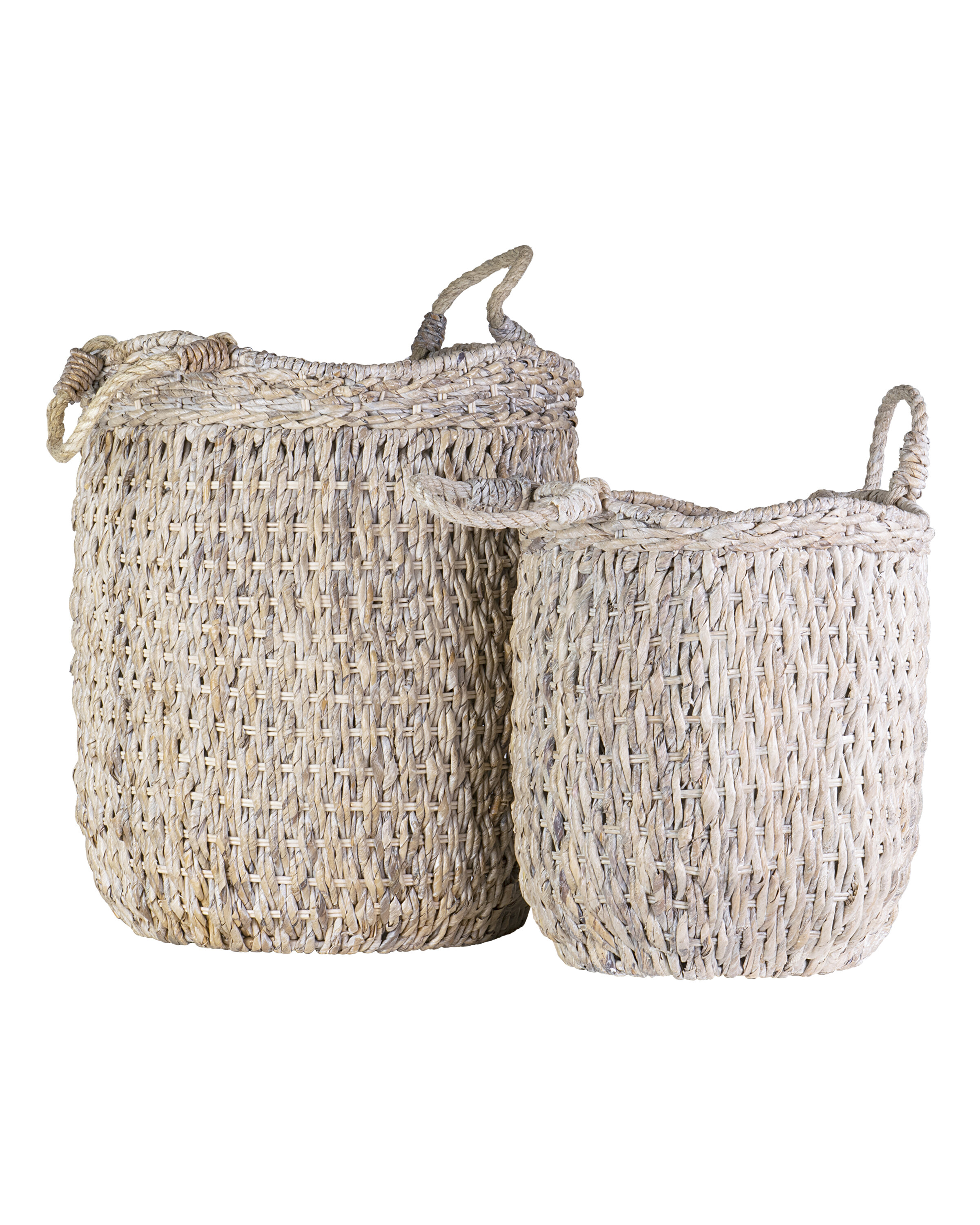 Rosecliff Heights Seagrass 2 Piece Wicker Basket 