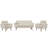  65" W Loveseat Sofa With 2 Armchair Accent Chair Tufted Upholstered Living Room Set-1492752752