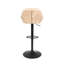Amirkhan Swivel Upholstered Adjustable Height Counter Stool with Metal Frame-1133980085