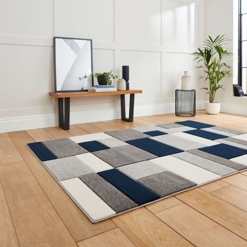 Matrix area rug Machine Woven Rectangle Grey, Rectangle 160 x 220cm