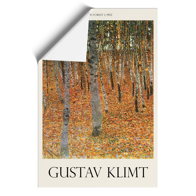 Beech Grove Forest Print by Gustav Klimt - Frameless Print, 42cm H x 30cm W x 0.1cm D