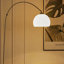 Amersham 130cm Arched Floor Lamp with Marble Base-1168860041