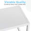 Étagère en métal robuste de 110 lb - Organisateur de rangement réglable et empilable - Blanc - Cuisine, garde-manger, garage, entrepôt, support pour petit appareil