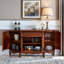 Buffet de rangement courbé en bois massif antique-173437563