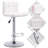 Watanabe Swivel Upholstered Faux Leather Adjustable Height Counter Stool with Steel Frame-28662790