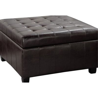 À la mode avec amplement d'espace de rangement en tissu brun l 31,33 po x P 18,72 po