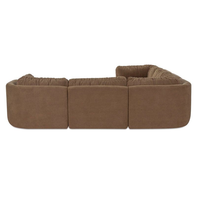 Matina Classic L Modular Sectional Taupe, Tan Polyester