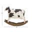 Sculpture de vache blanche en polystone