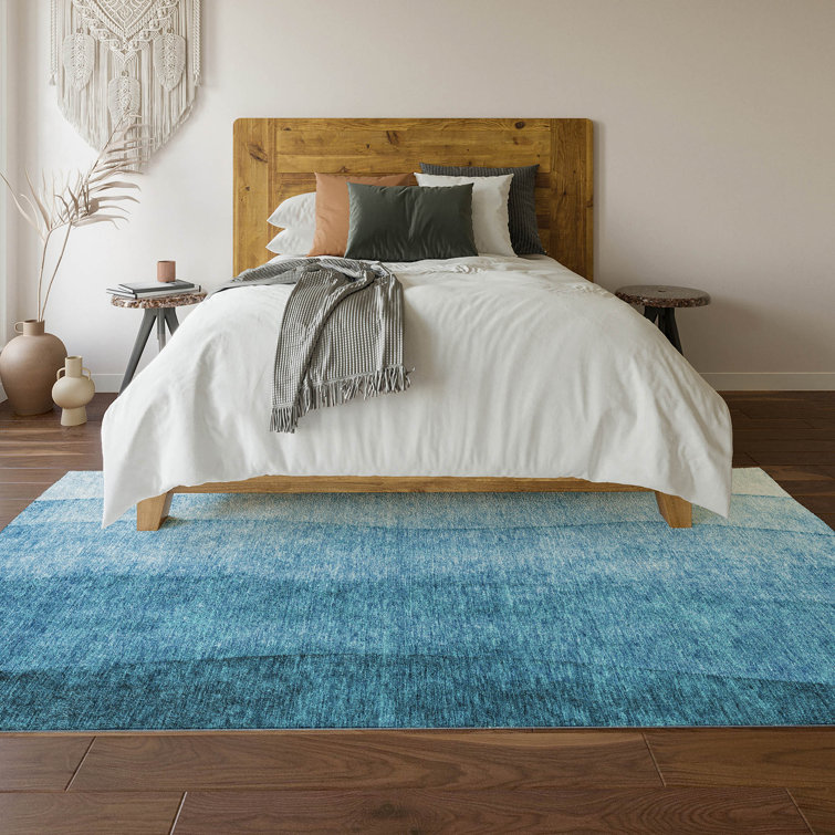 Premium Machine Washable Cerrito Teal Rug