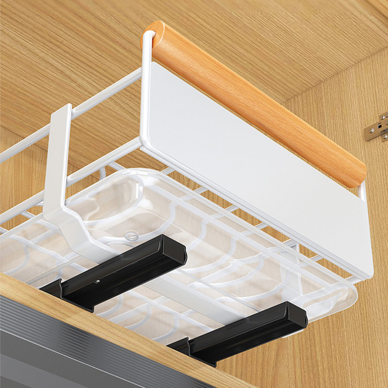 Telescopic Drawer, Metal Slide Out Organizer for Cupboard Cabinet in , 13cm H x 26cm W x 41cm D