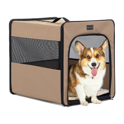 Collapsible Pet Soft-Sided Crate with 1 Door