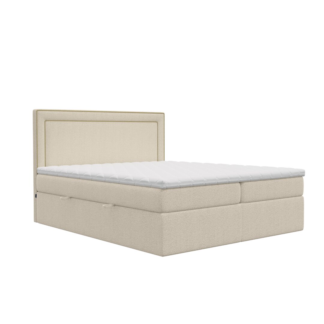 Boxspringbett Boretti mit Topper und Stauraum