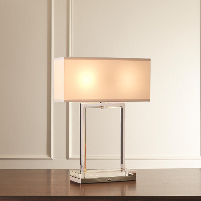 Crystal Slab Lamp, 26" H x 19" W x 6" D