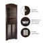 Armoire à literie l 23,25 po x H 68,31 po x P 17,5 po Quiros-21189514