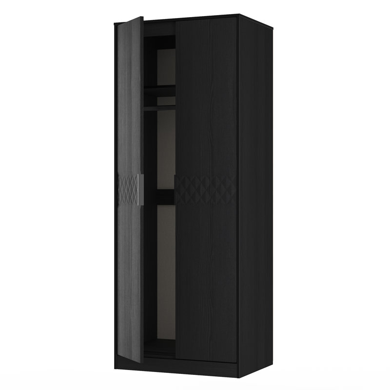 Tarkio Double Wardrobe, Black