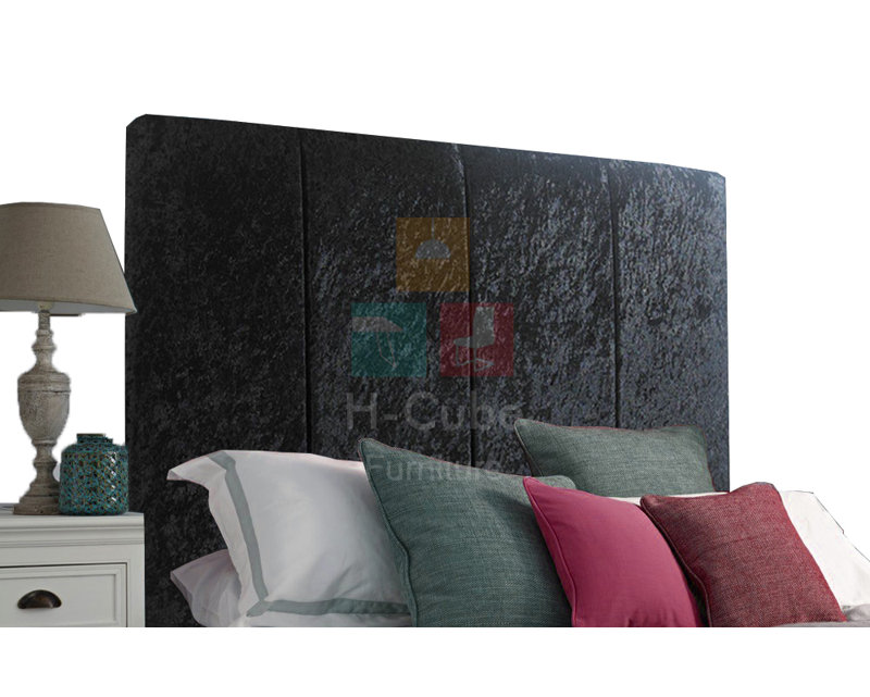 Alton Upholstered Headboard, Black, Kingsize (5')