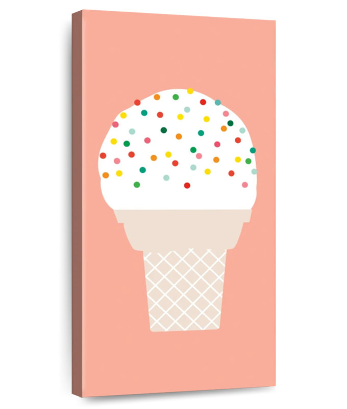 Cornet de glace II, H 48 po x l 24 po