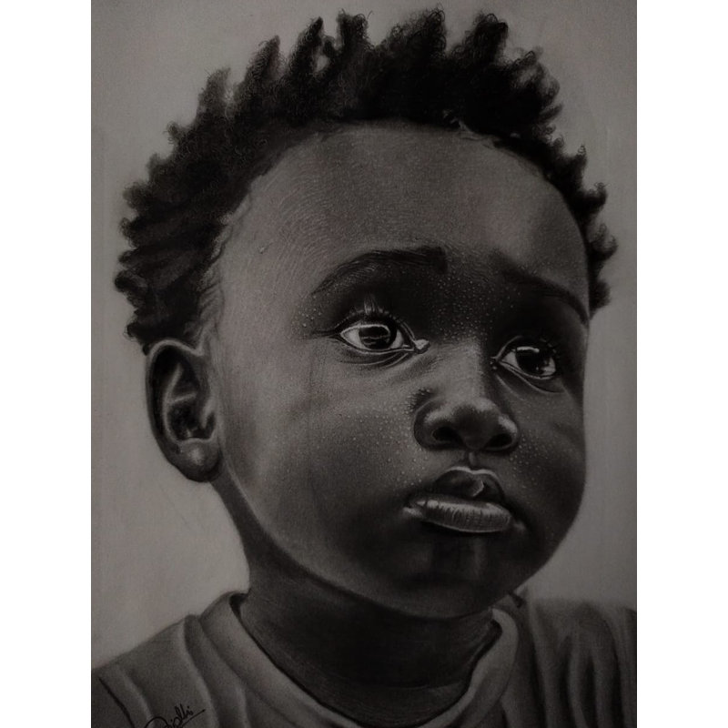 Rempli de tristesse | Gris anthracite et graphite | Par Nidhi