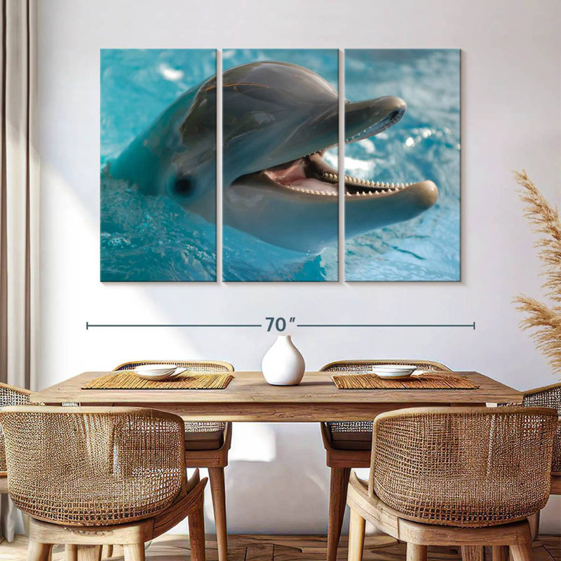 Brampt Delighted Dolphin, 24" H x 38" W