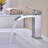 Waterfall Spout Bathroom Sink Single Handle Faucet With Pop-Up Drain (With Overflow)