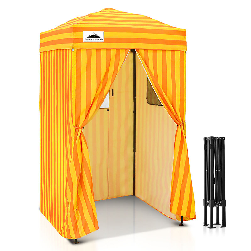 Flex Ultra Compact 4 pi. L 4 pi. Auvent en métal, Jaune et orange