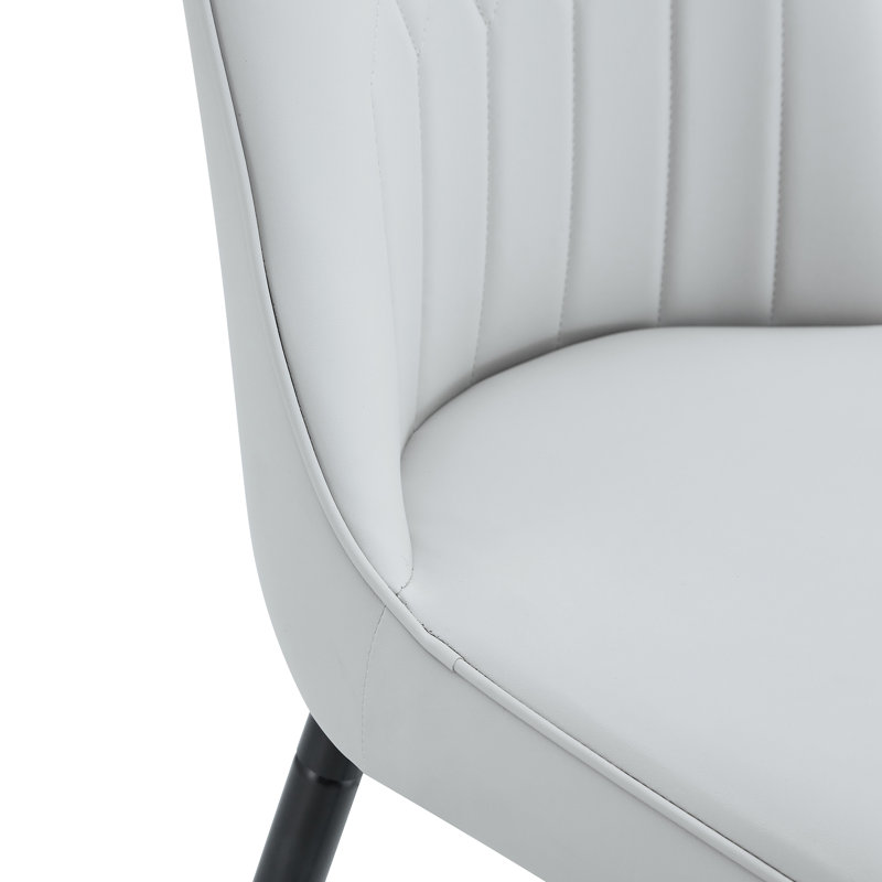 Tabourets de bar 27 po Mid-Century, Gris clair