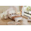 Canapé-lit simple tapissier de taille XL avec tête de lit en forme d'ours - aucun sommier nécessaire, fabrication robuste