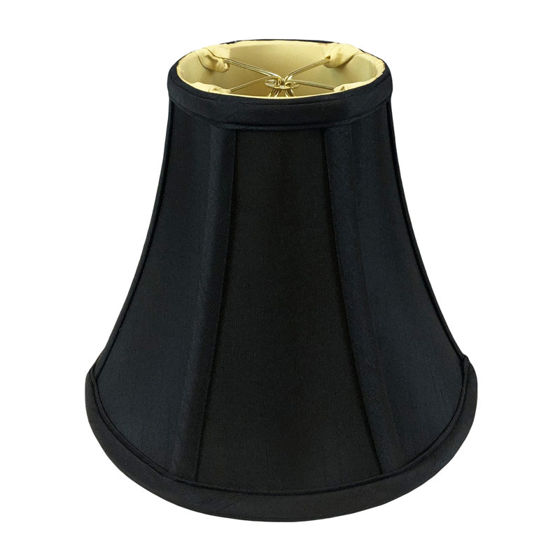 Royal Designs, Inc. BSO-704RC-8BLK / GL Abat-jour de base en forme de cloche avec pince ronde, 4 x 8 x 7,25, noir avec or