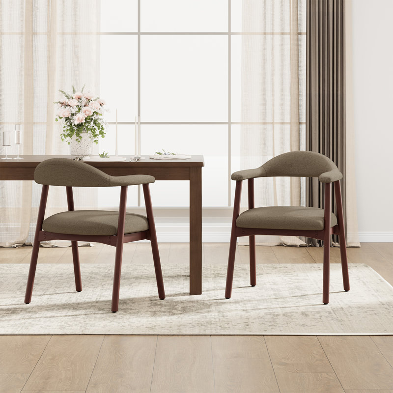 48cm H Upholstered Armchair, Camel