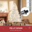 Arbre de Noël 6 pi - Arbre facile à installer avec base robuste, convient à la maison