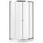 Mare Series 35.2'' W 76'' H Framed Round Reversible Shower Enclosure-49718883