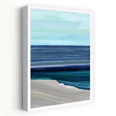 Contemporary Art Abstract Contemporary Geometric Coastal Landscape Wall Art