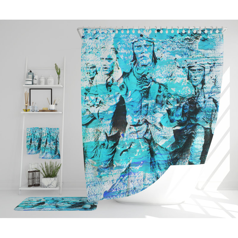 Nektaria Polyester Shower Curtain Set