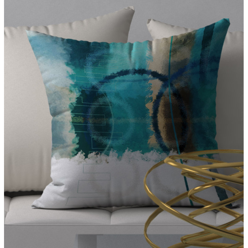 Housse de coussin décorative carrée et insert, 20 po x 20 po