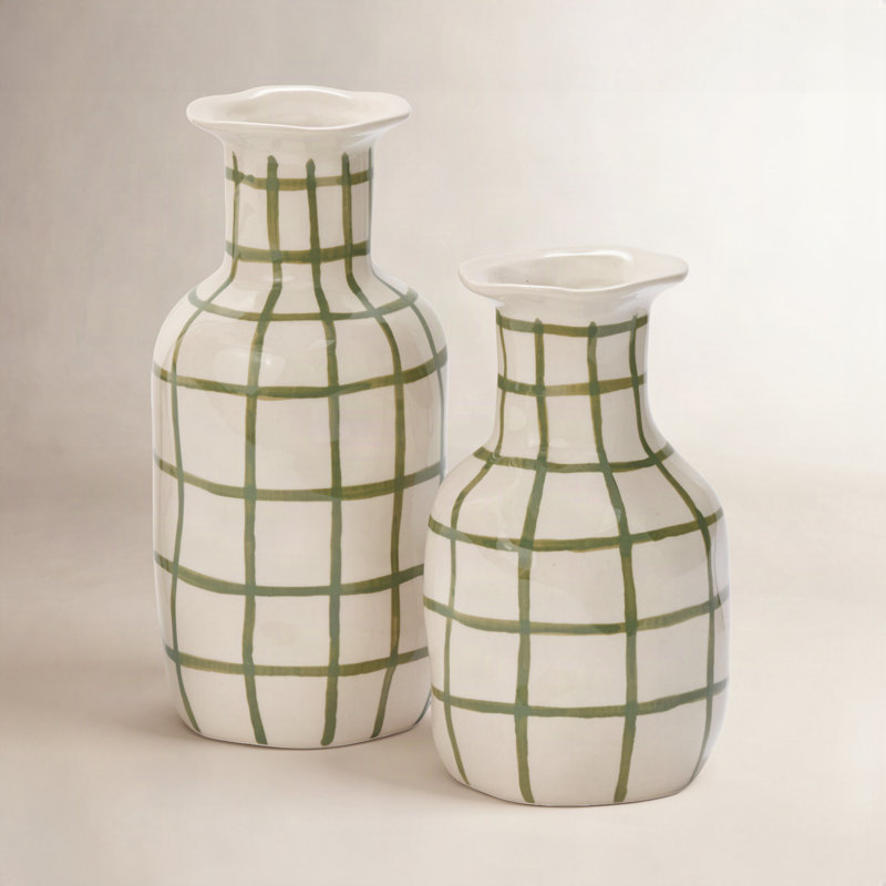 Vase, 6.25" H x 4" W x 4" D