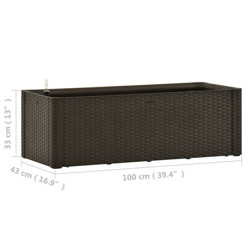 Marin Planter Box, Mocha